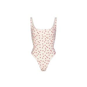 Skims Hearts Fits Everybody Square Neck Thong Bodysuit Size L
